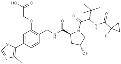 CAS # 2697188-31-9|2- (2 - ((2s, 4r) -1 - ((FloroscyLoste-1-CarbrobutButanyLo) -4- gidroksitamidamido) -5- (metiltazol-5-yal) fenxy) sirik kislotasi